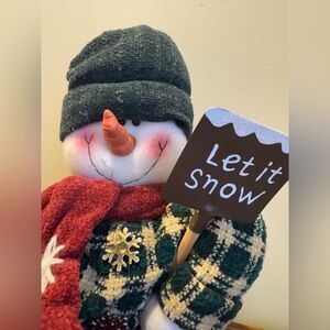 Plush Holiday Snowman